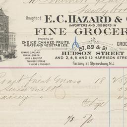 E. C. Hazard & Co. Bill...