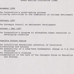 Agenda Committee