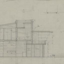 Section through living room