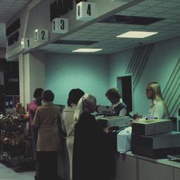 Interior view, main checkout.