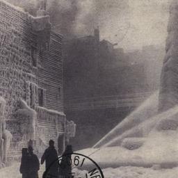 Winter Fire Scene in New Yo...