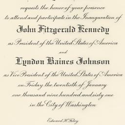 Invitation to the Inaugurat...