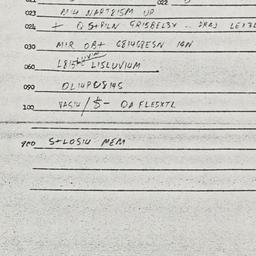 Eastern questionnaire, answ...