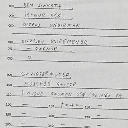 Eastern questionnaire, answ...