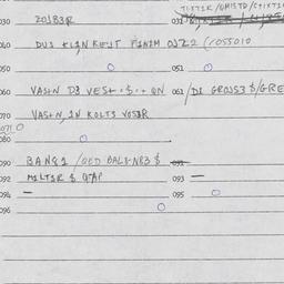 Eastern questionnaire, answ...