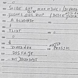 Eastern questionnaire, answ...