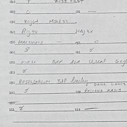 Eastern questionnaire, answ...