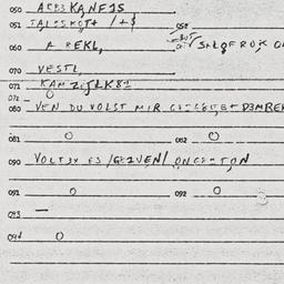 Eastern questionnaire, answ...