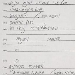 Eastern questionnaire, answ...