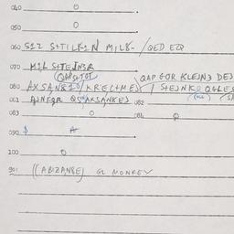 Eastern questionnaire, answ...