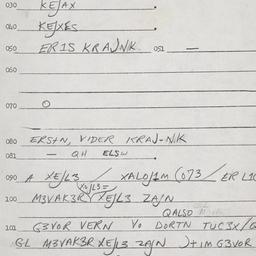 Eastern questionnaire, answ...