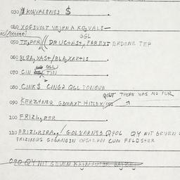 Eastern questionnaire, answ...
