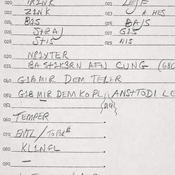 Eastern questionnaire, answ...
