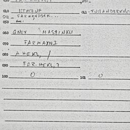 Eastern questionnaire, answ...