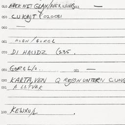 Eastern questionnaire, answ...