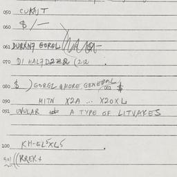 Eastern questionnaire, answ...