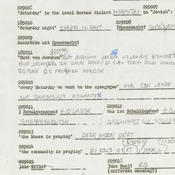 Western questionnaire, answ...
