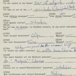 Western questionnaire, answ...