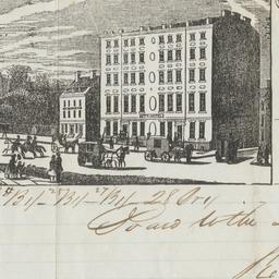 City Hotel. Bill or receipt