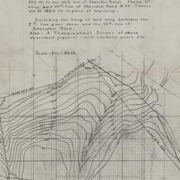 Plat of topographical survey