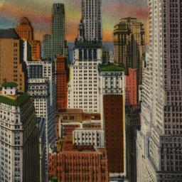 Downtown Skyscrapers, New Y...