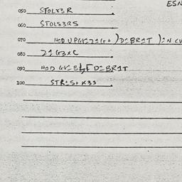 Eastern questionnaire, answ...