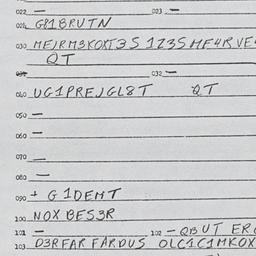 Eastern questionnaire, answ...
