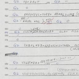 Eastern questionnaire, answ...