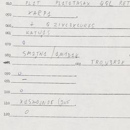 Eastern questionnaire, answ...