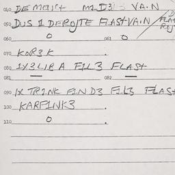 Eastern questionnaire, answ...