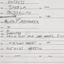 Eastern questionnaire, answ...