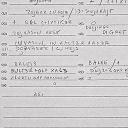 Eastern questionnaire, answ...