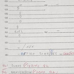 Eastern questionnaire, answ...