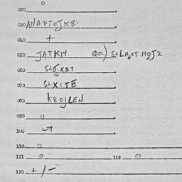 Eastern questionnaire, answ...