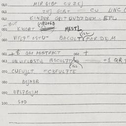Eastern questionnaire, answ...