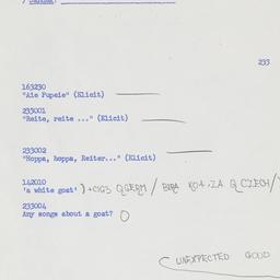 Western questionnaire, answ...