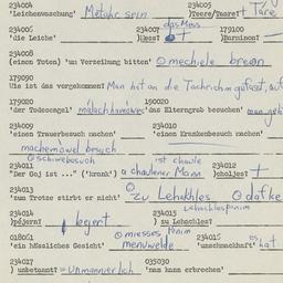 Western questionnaire, answ...