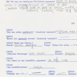 Western questionnaire, answ...