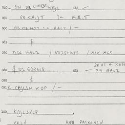 Eastern questionnaire, answ...