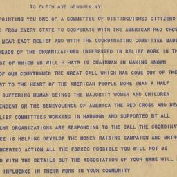 Telegram to George Arthur P...