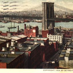 New York and Brooklyn Bridge