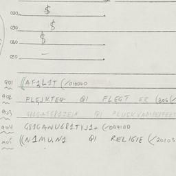 Eastern questionnaire, answ...