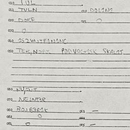 Eastern questionnaire, answ...