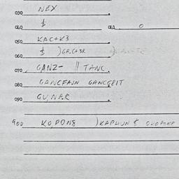 Eastern questionnaire, answ...
