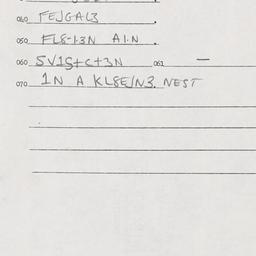 Eastern questionnaire, answ...