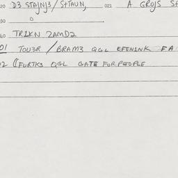 Eastern questionnaire, answ...