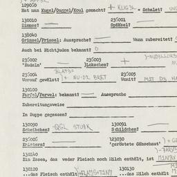 Western questionnaire, answ...