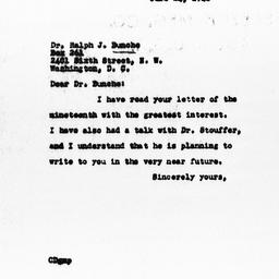 Letter from Charles Dollard...