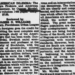 Review of AN AMERICAN DILEM...