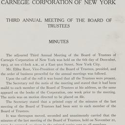 Board Meeting, 12/06/1913
